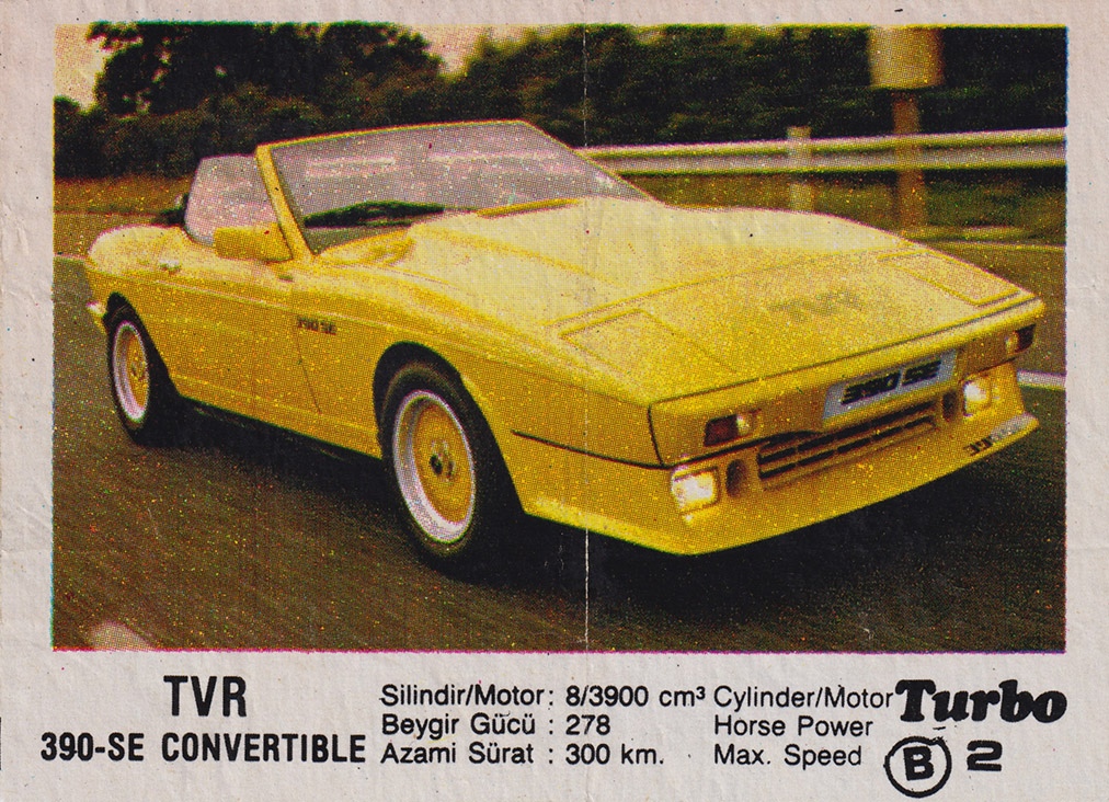 Вкладыш №2 — TVR 390-SE Convertible, изображение каталога