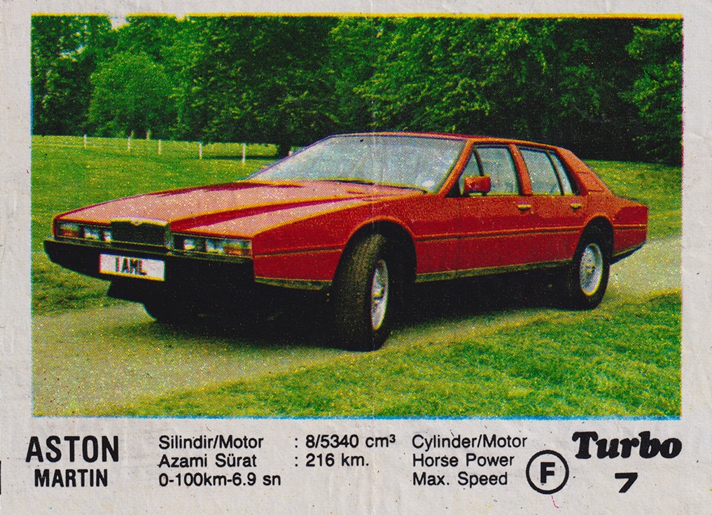 Вкладыш №7 — Aston Martin, изображение каталога
