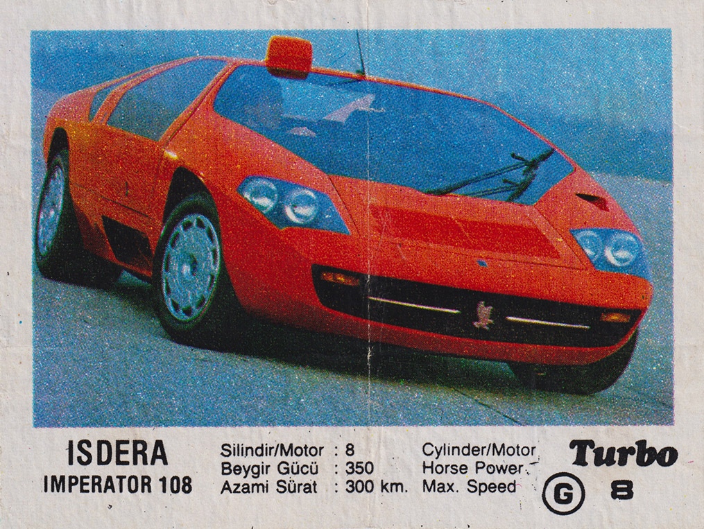 Вкладыш №8 — Isdera Imperator 108, изображение каталога