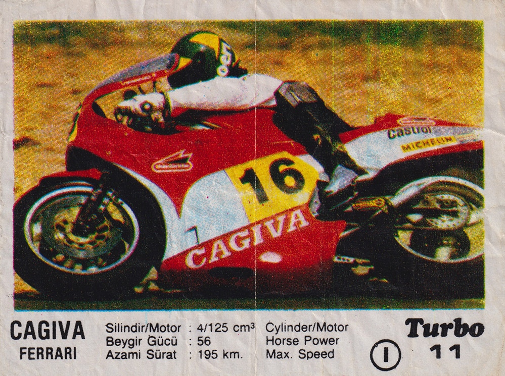 Вкладыш №11 — Cagiva Ferrari, изображение каталога