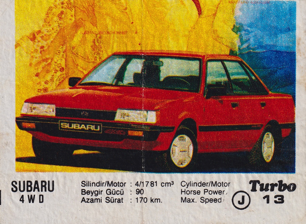 Вкладыш №13 — Subaru 4 W D, изображение каталога