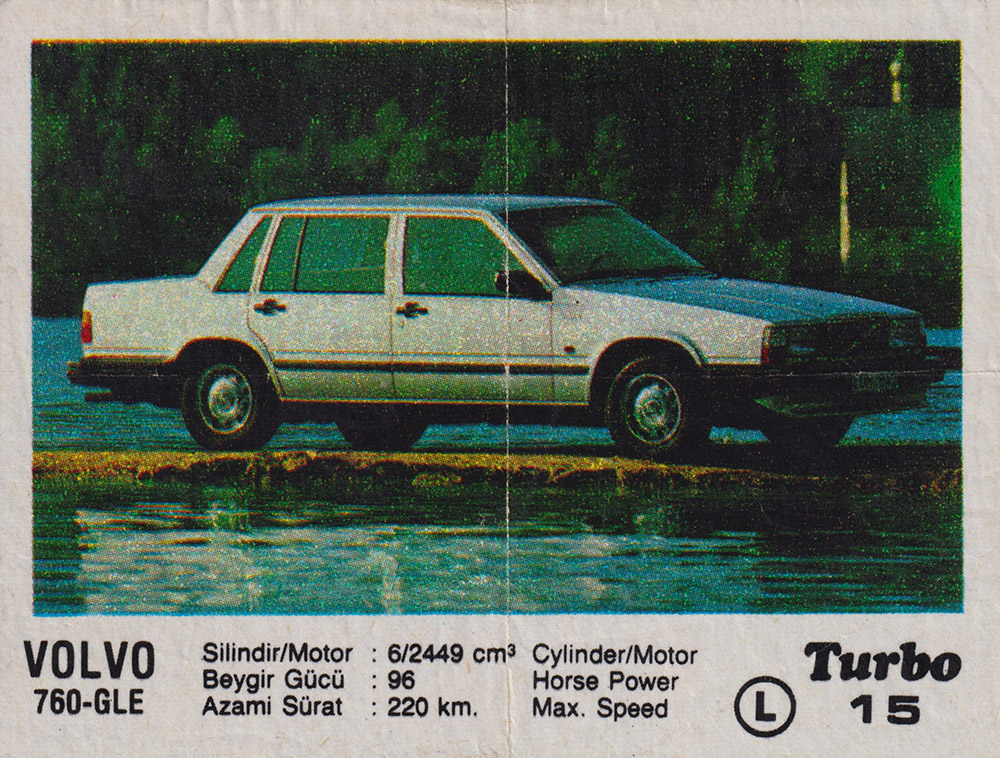 Вкладыш №15 — Volvo 760-GLE, изображение каталога