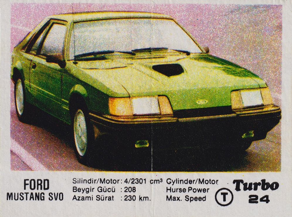 Вкладыш №24 — Ford Mustang SVO, изображение каталога