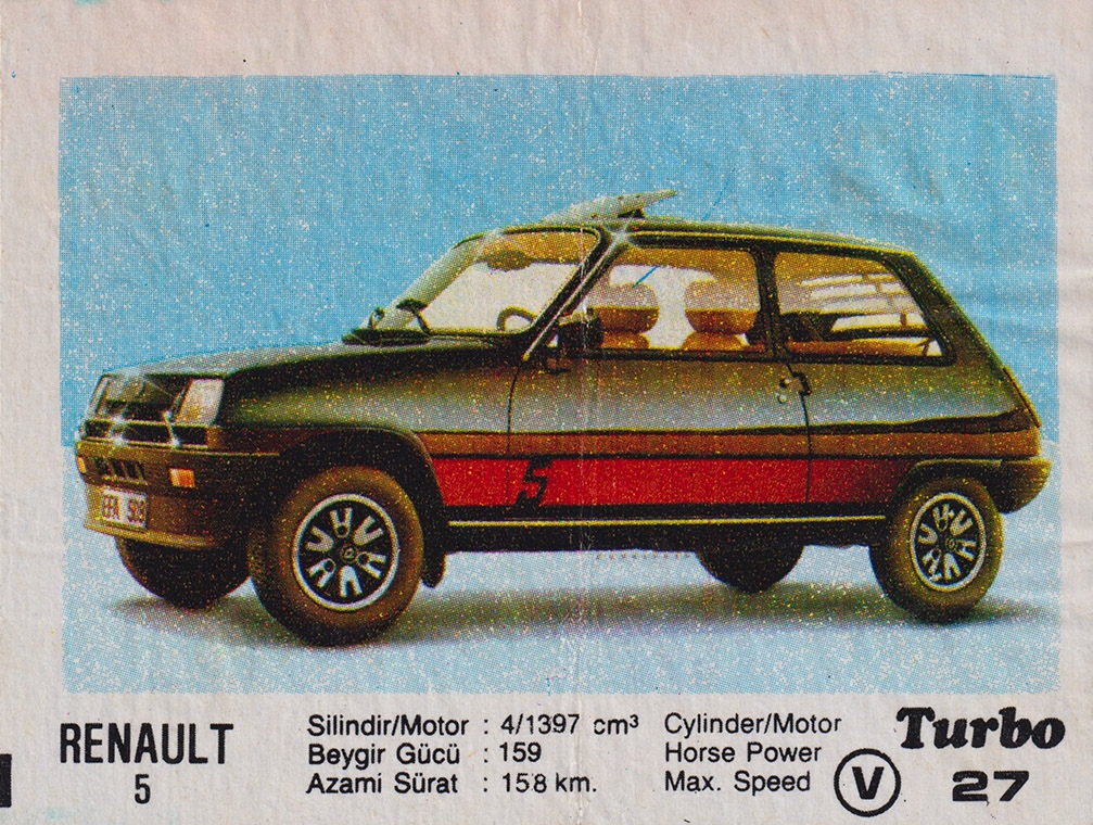 Вкладыш №27 — Renault 5, изображение каталога