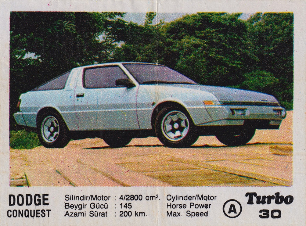 Вкладыш №30 — Dodge Conquest, изображение каталога