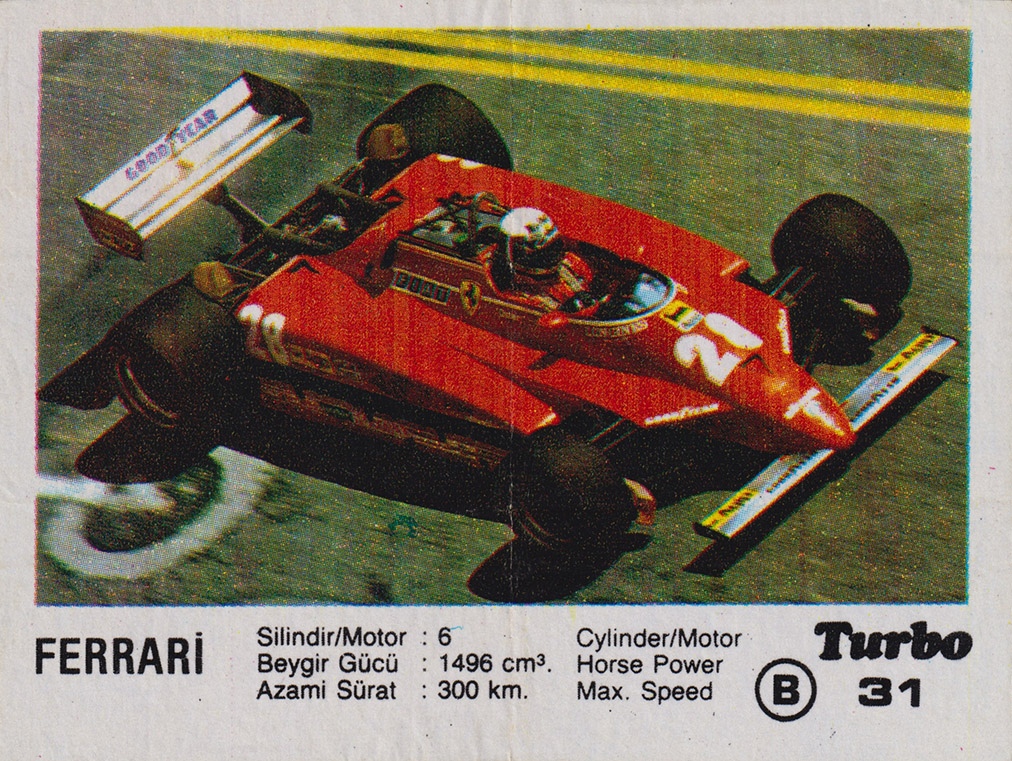 Вкладыш №31 — Ferrari, изображение каталога
