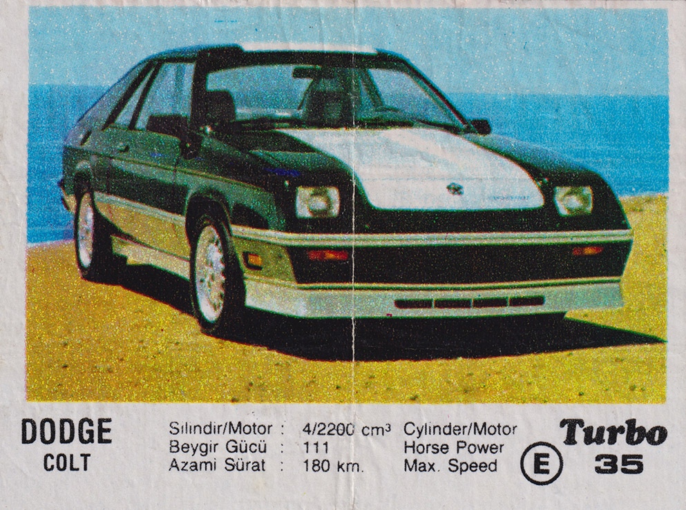 Вкладыш №35 — Dodge Colt, изображение каталога