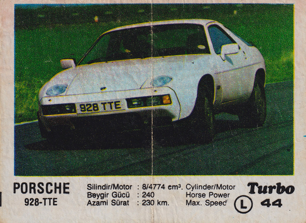 Вкладыш №44 — Porsche 928-TTE, изображение каталога