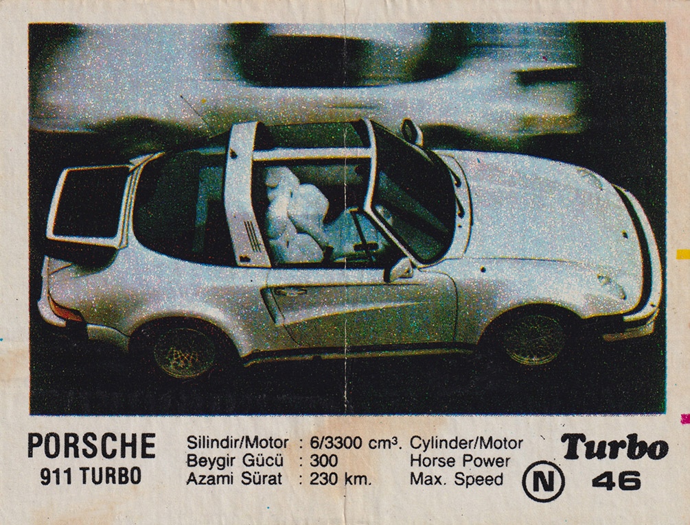 Вкладыш №46 — Porsche 911 Turbo, изображение каталога
