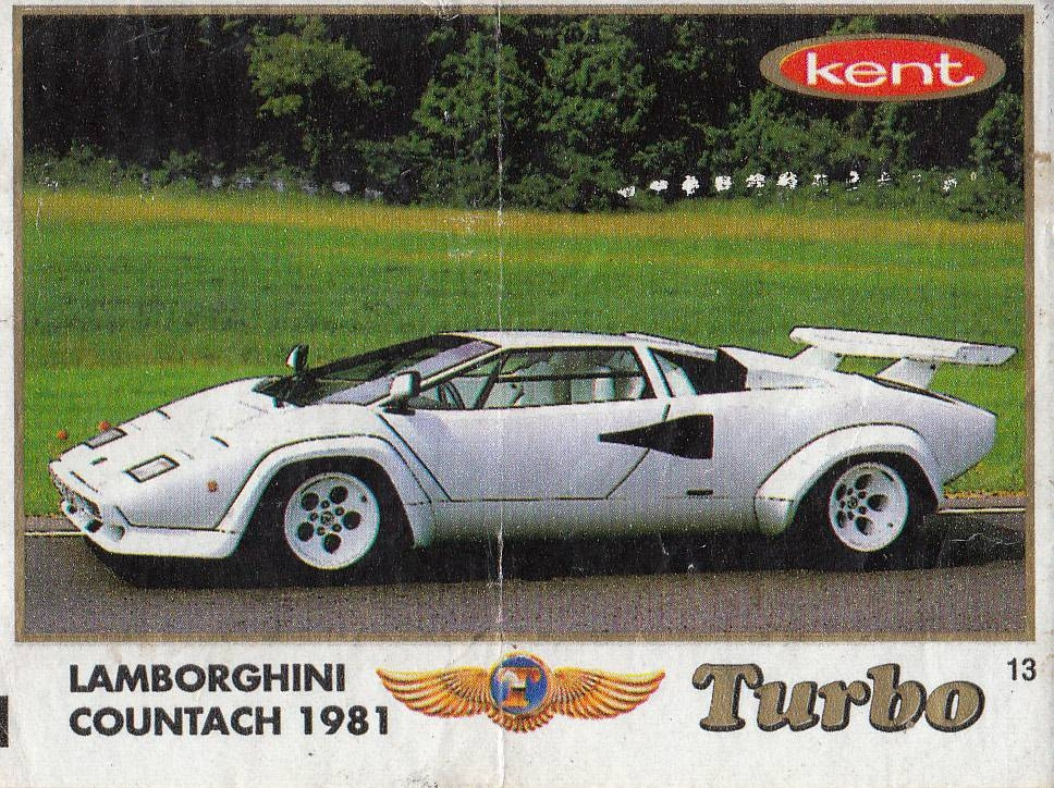 Вкладыш №13 — Lamborghini Countach 1981, изображение каталога