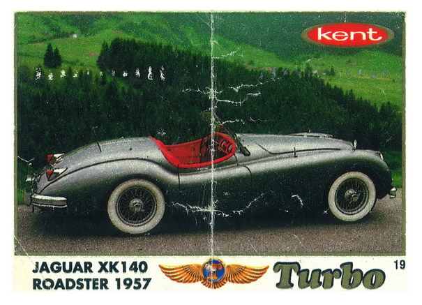 Вкладыш №19 — Jaguar XK140, изображение каталога