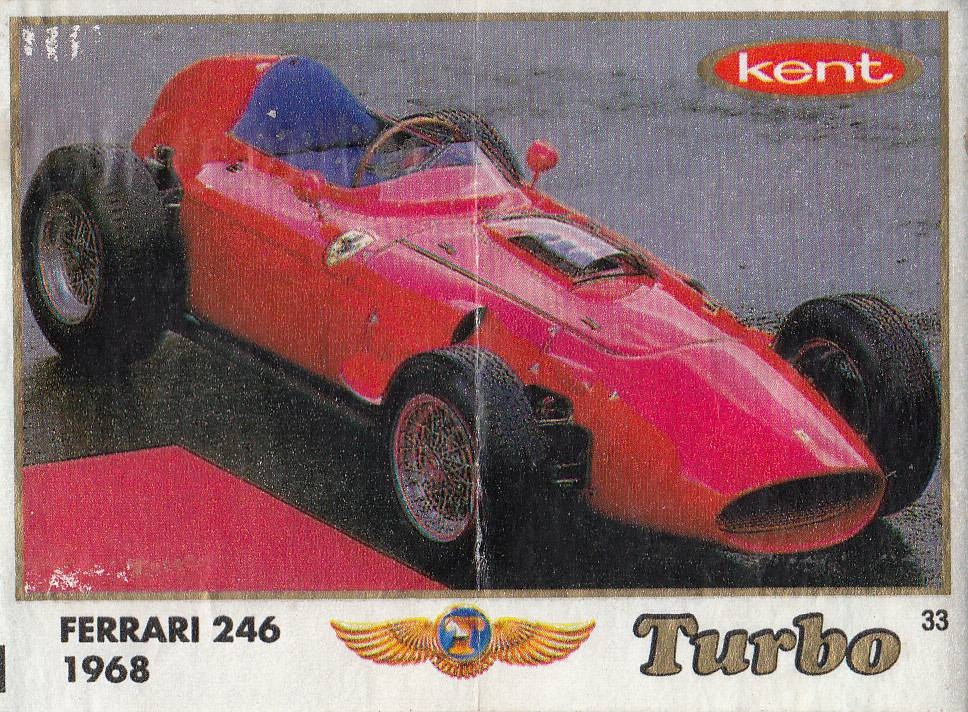 Вкладыш №33 — Ferrari 246 1968, изображение каталога