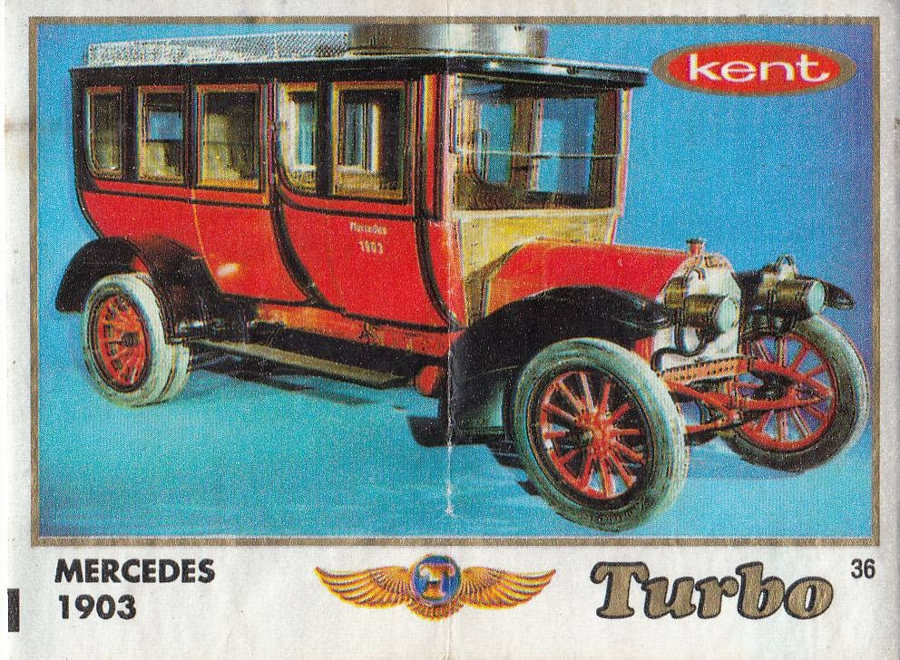 Вкладыш №36 — Mercedes 1903, изображение каталога