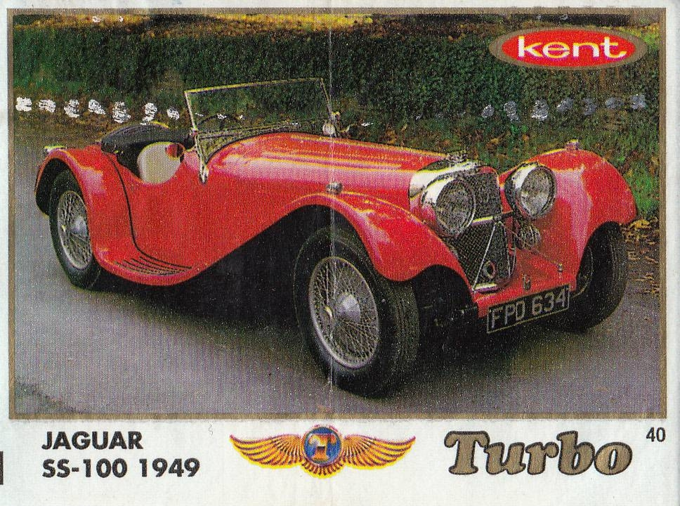 Вкладыш №40 — Jaguar SS-100 1949, изображение каталога