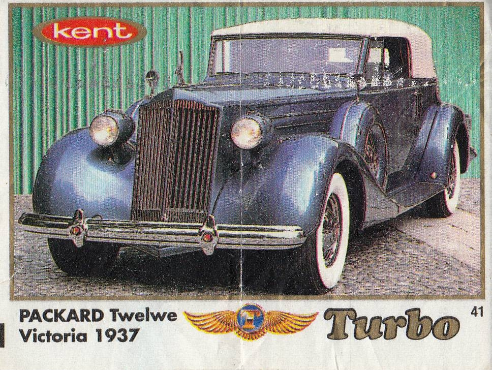 Вкладыш №41 — Packard Twelwe Victoria 1937, изображение каталога