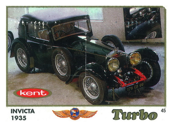 Вкладыш №45 — Invicta S-Type, изображение каталога