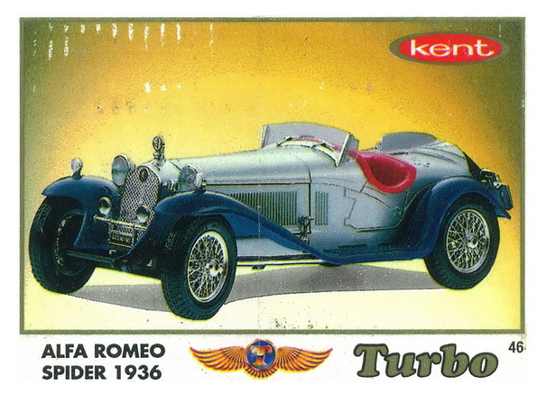 Вкладыш №46 — Alfa Romeo 8C 2300 Spider, изображение каталога