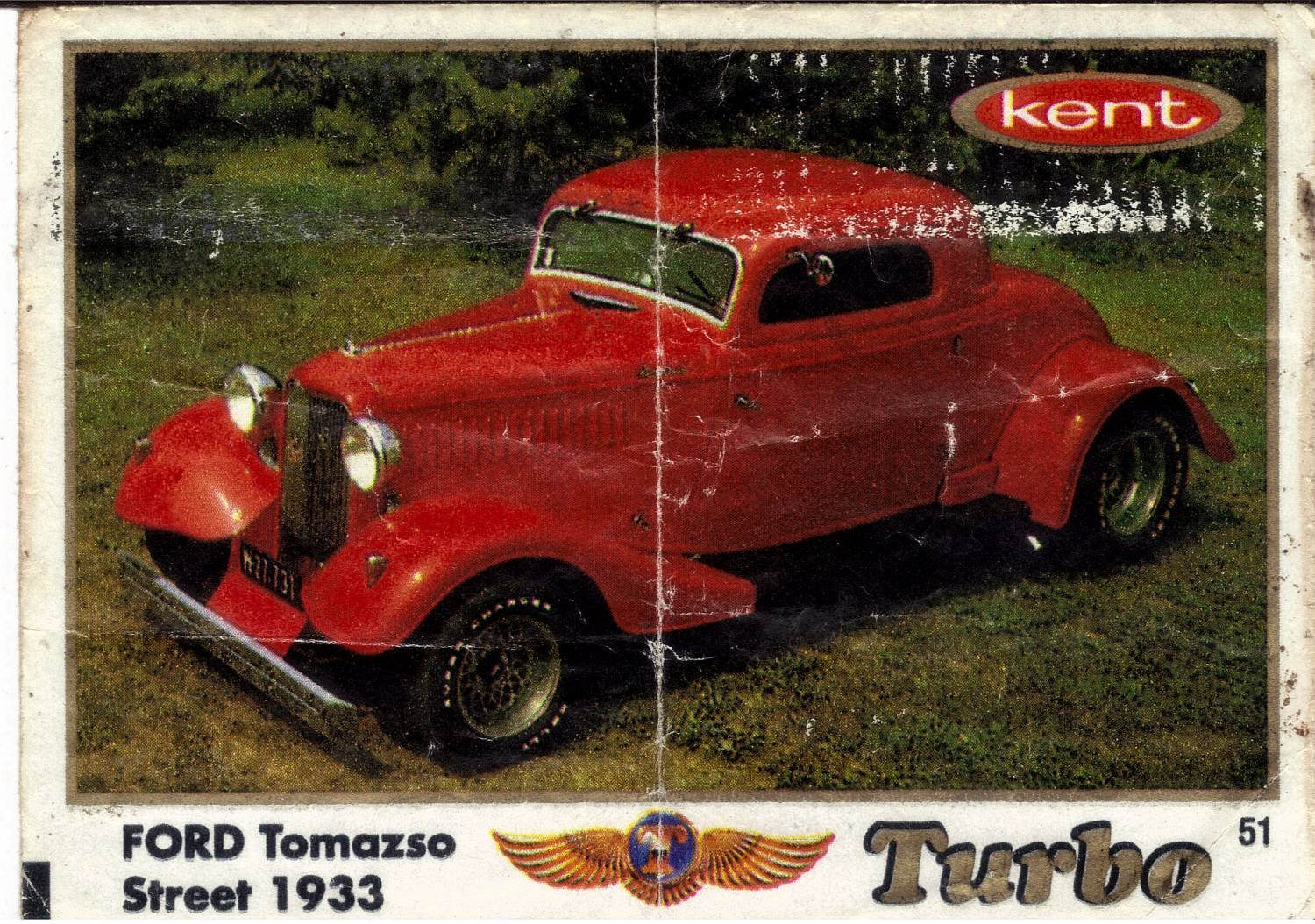 Вкладыш №51 — Ford Tamazso Street 1933, изображение каталога