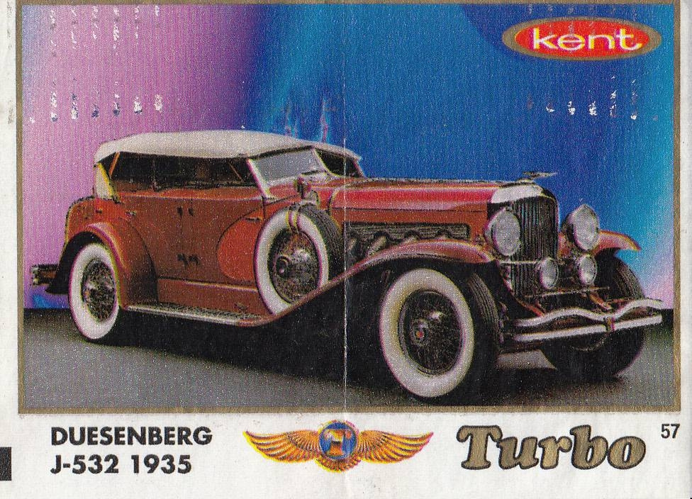 Вкладыш №57 — Duesenberg J-532 1935, изображение каталога