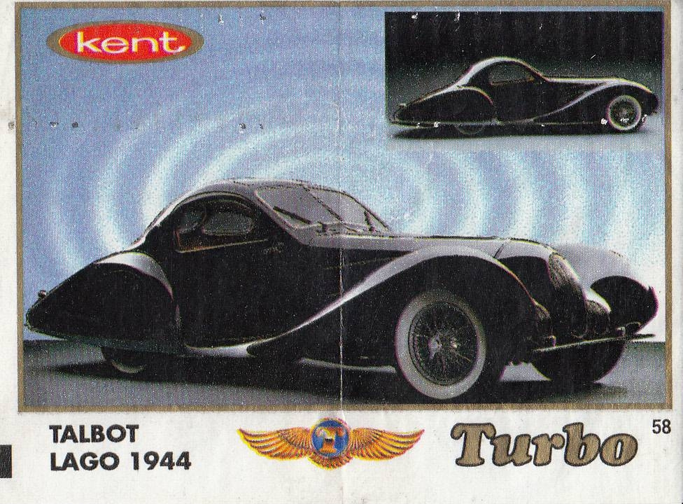 Вкладыш №58 — Talbot Lago 1944, изображение каталога