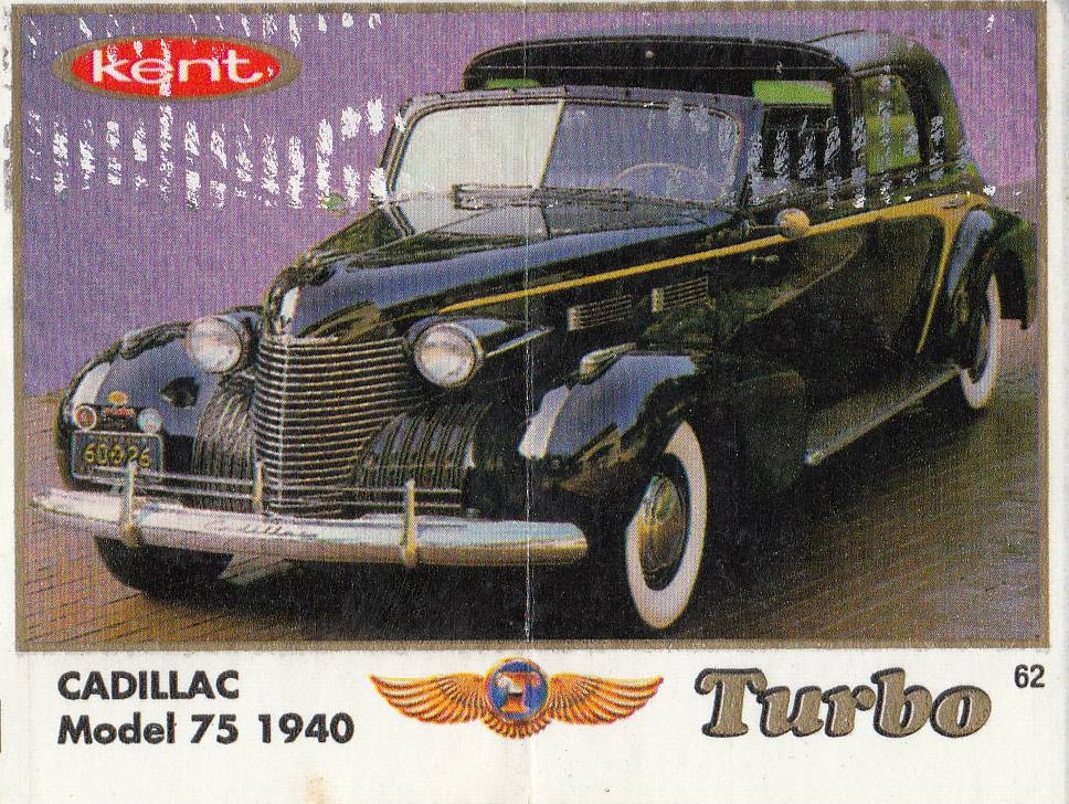 Вкладыш №62 — Cadillac Model 75 1940, изображение каталога