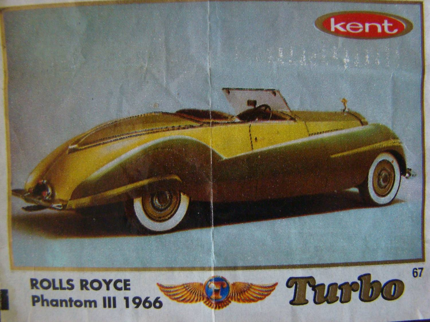 Вкладыш №67 — Rolls Royce Phantom III 1966, изображение каталога