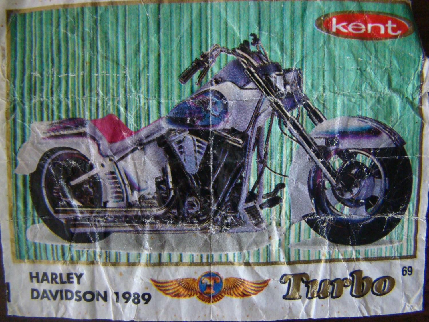 Вкладыш №69 — Harley Davidson 1989, изображение каталога