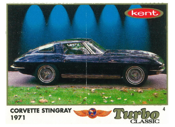 Вкладыш №4 — Corvette Stingray 1971, изображение каталога