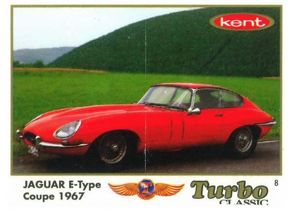 Вкладыш №8 — Jaguar E-Type Coupe 1967, изображение каталога