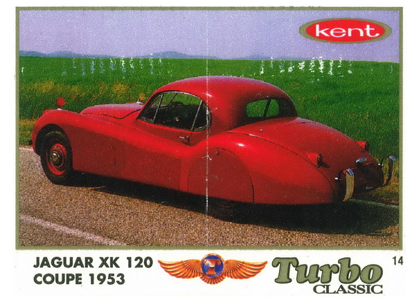 Вкладыш №14 — Jaguar XK 120 COUPE 1953, изображение каталога