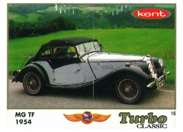 Вкладыш №16 — MG TF, изображение каталога