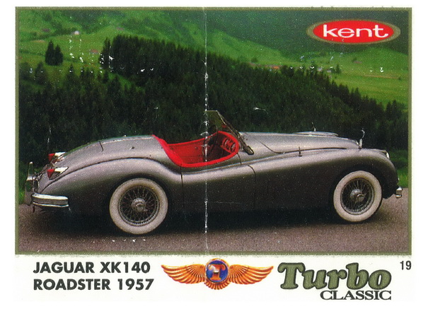 Вкладыш №19 — Jaguar XK140, изображение каталога