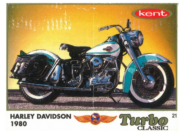 Вкладыш №21 — Harley Davidson 1980, изображение каталога