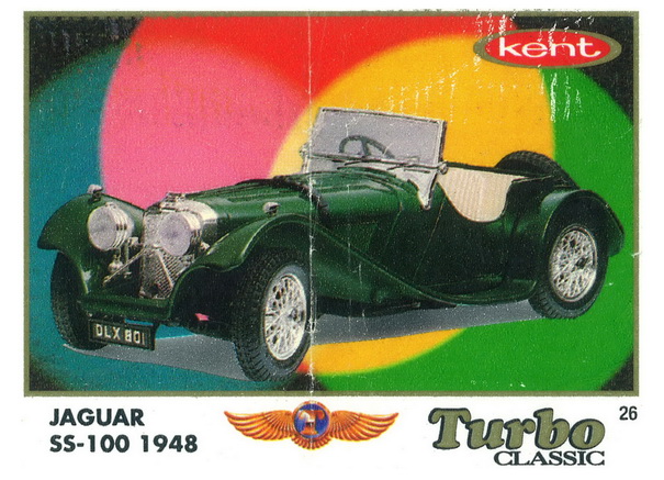Вкладыш №26 — Jaguar SS-100 1948, изображение каталога