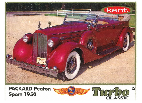 Вкладыш №27 — Packard Peaton Sport 1950, изображение каталога