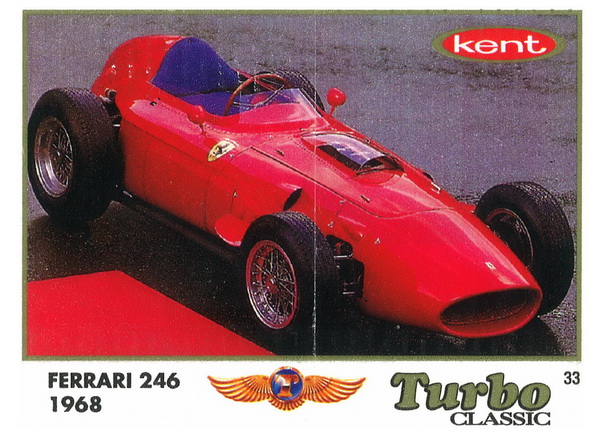 Вкладыш №33 — Ferrari 246 1968, изображение каталога
