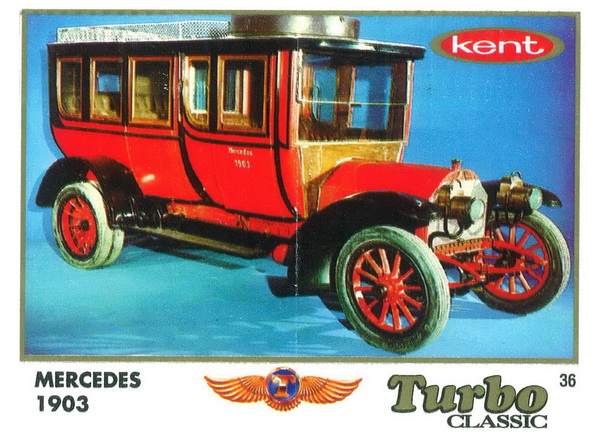 Вкладыш №36 — Mercedes 1903, изображение каталога