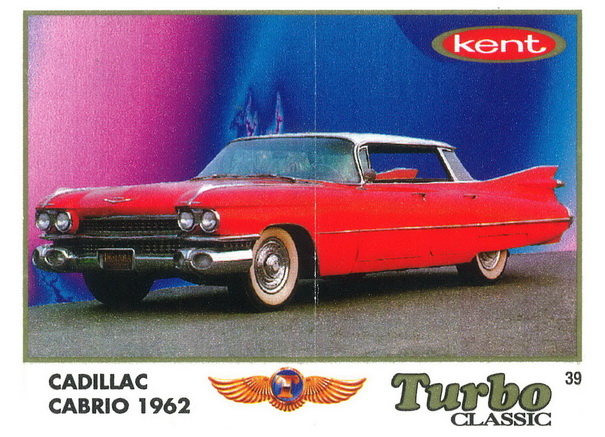 Вкладыш №39 — Cadillac Cabrio 1962, изображение каталога