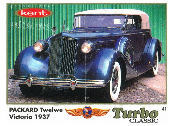 Вкладыш №41 — Packard Twelwe Victoria 1937, изображение каталога