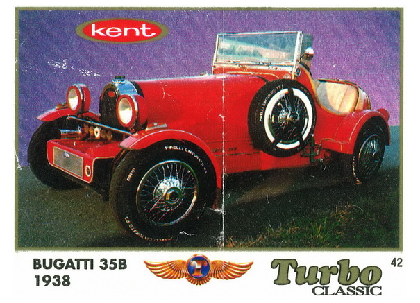 Вкладыш №42 — Bugatti 35B 1938, изображение каталога