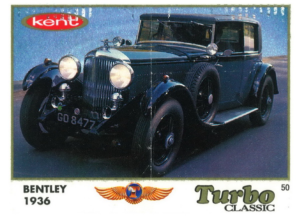 Вкладыш №50 — Bentley 1936, изображение каталога