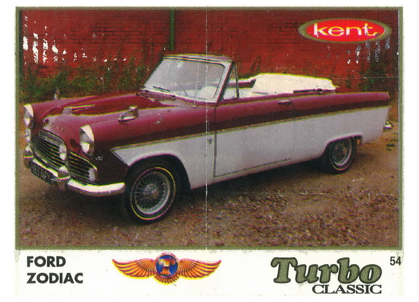Вкладыш №54 — Ford Zodiac, изображение каталога