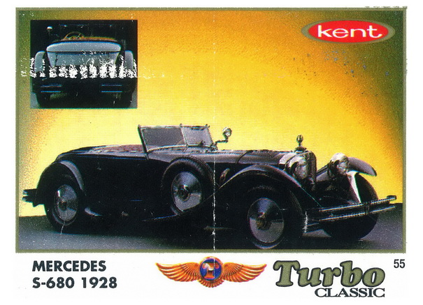 Вкладыш №55 — Mercedes S-680 1928, изображение каталога