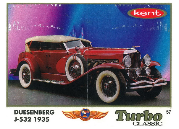 Вкладыш №57 — Duesenberg J-532 1935, изображение каталога