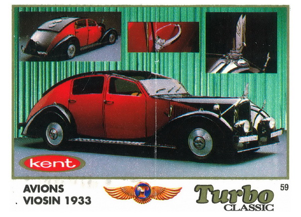 Вкладыш №59 — Avions Voisin C25 Aerodyne, изображение каталога