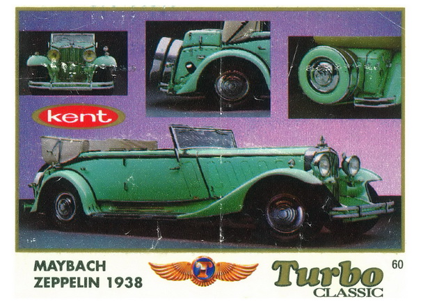 Вкладыш №60 — Maybach Zeppelin 1938, изображение каталога