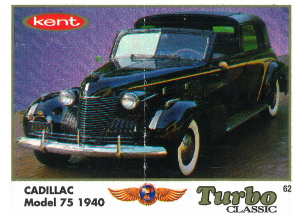 Вкладыш №62 — Cadillac Model 75 1940, изображение каталога