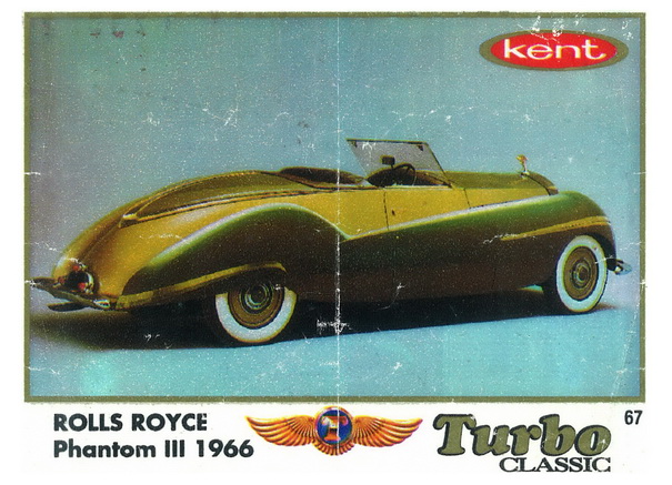 Вкладыш №67 — Rolls Royce Phantom III 1966, изображение каталога