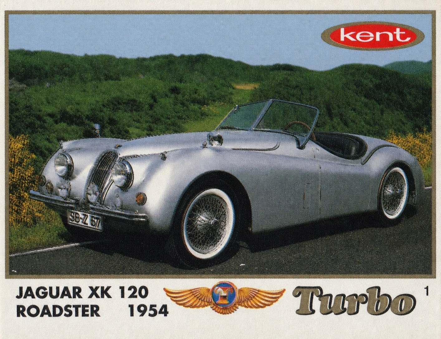Вкладыш №1 — Jaguar XK 120 ROADSTER 1954, восстановленное изображение