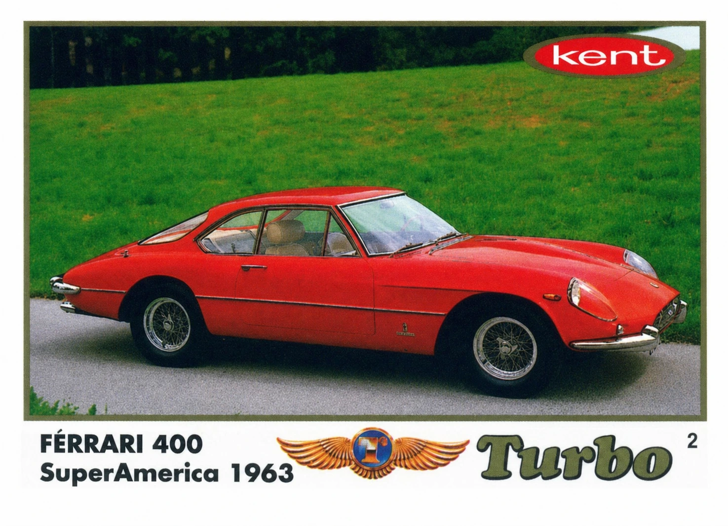 Вкладыш №2 — Ferrari 400 SuperAmerica, восстановленное изображение